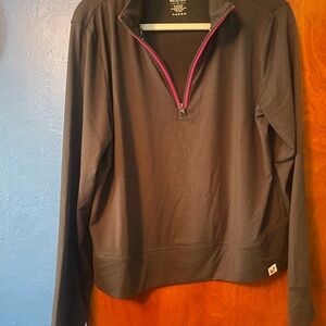 Peloton Black Pullover with Pink Accents